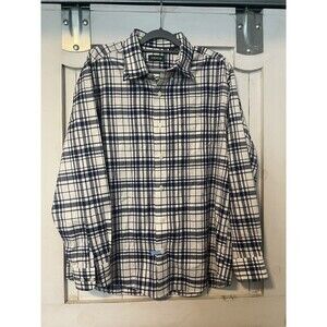 Orvis Long Sleeve Shirt Men's Large Blue Plaid Collared Button Down Classic Fit